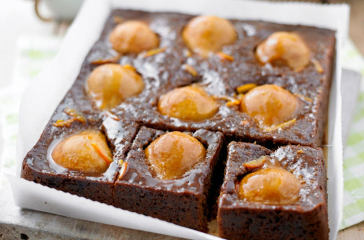 Mandarin, Pear and Ginger Cake