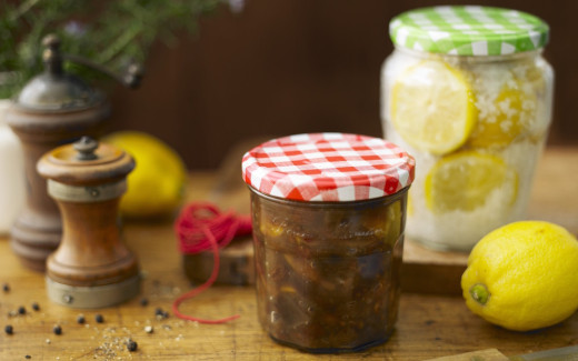 Rhubarb and Aubergine Chutney