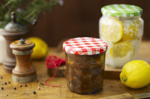 Rhubarb and Aubergine Chutney