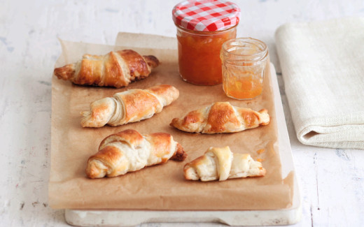 Croissants with Bonne Maman Apricot Conserve Filling