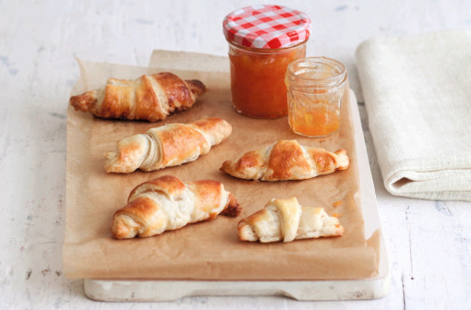 Croissants with Bonne Maman Apricot Conserve Filling