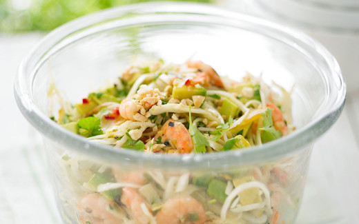 Avocado, Prawn and Cabbage Salad