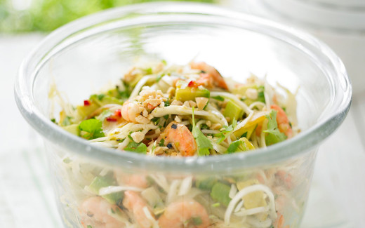 Avocado, Prawn and Cabbage Salad