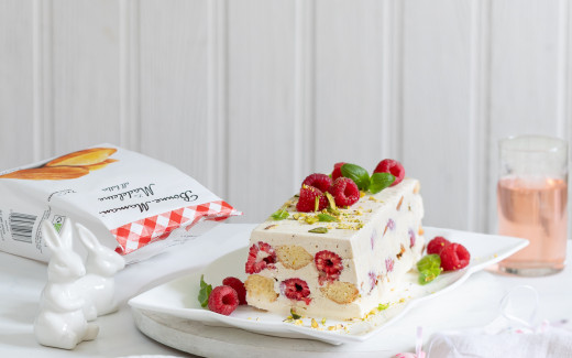 Raspberry & Madeleine Ice-cream Terrine