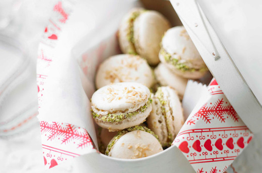 French Macaroons with Salted Nut Caramel