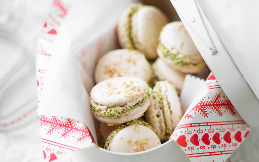 French Macaroons with Salted Nut Caramel