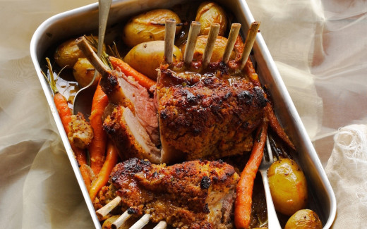 Marmalade Crumbed Rack of Lamb