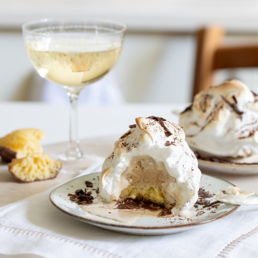Mini Chocolate & Coffee Baked Alaska