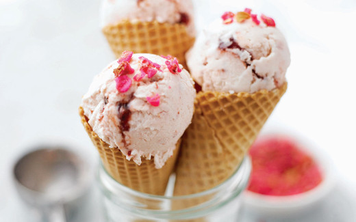 Strawberry Ripple Ice Cream