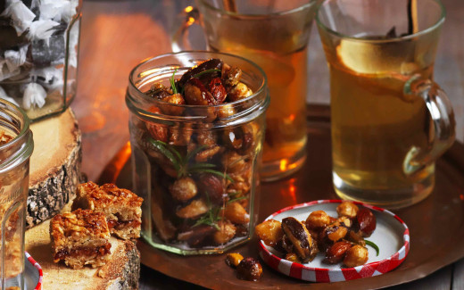 Sweet and Spicy Roasted Nuts