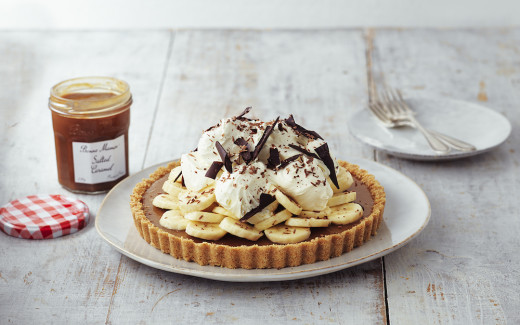 Salted Caramel Banoffee Pie