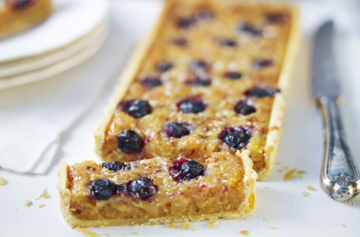 Blueberry, Lemon and Coconut Tart