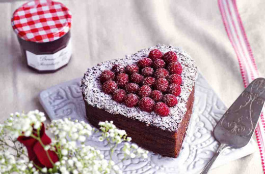 Le Gâteau coeur au chocolat