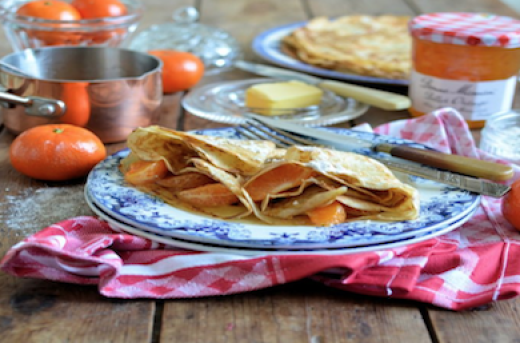 Sweet Clementine and Bitter Orange Crêpes