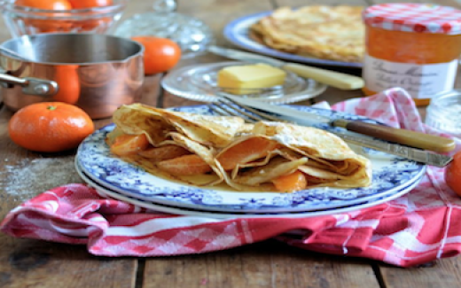 Sweet Clementine and Bitter Orange Crêpes