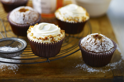 Orange & Fresh Ginger Cupcakes