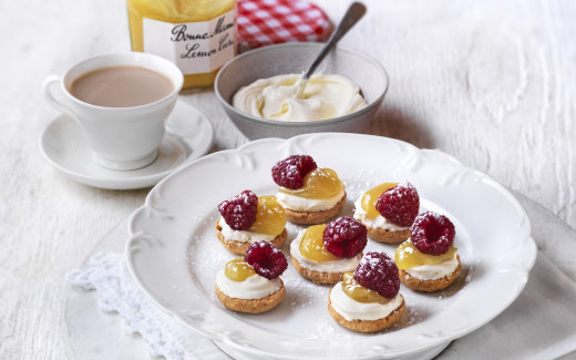 Lemon & Raspberry Shortbread Bites