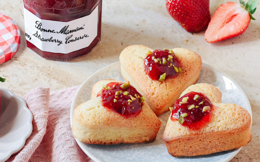 Heart-shaped Financiers