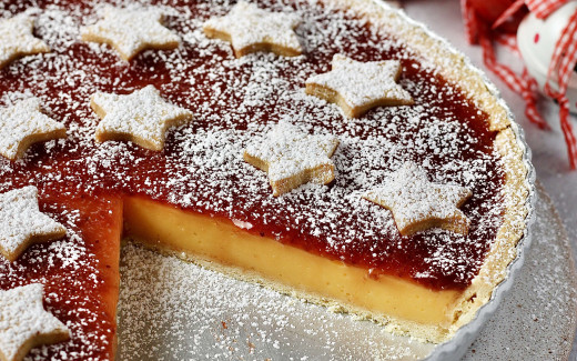 Jam & Custard Tart