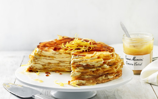 Lemon & Caramel Crêpe Cake