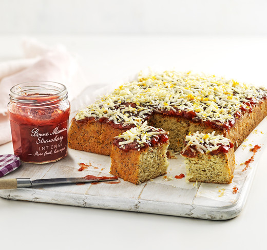 Strawberry & Orange Traybake